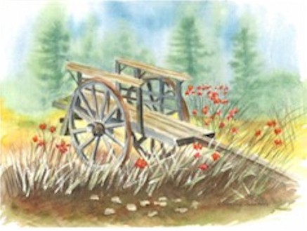 Wagon in Field